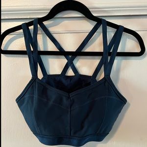 ATHLETA Crossback Sports Bra - Dark Teal Size M - Excellent like new!